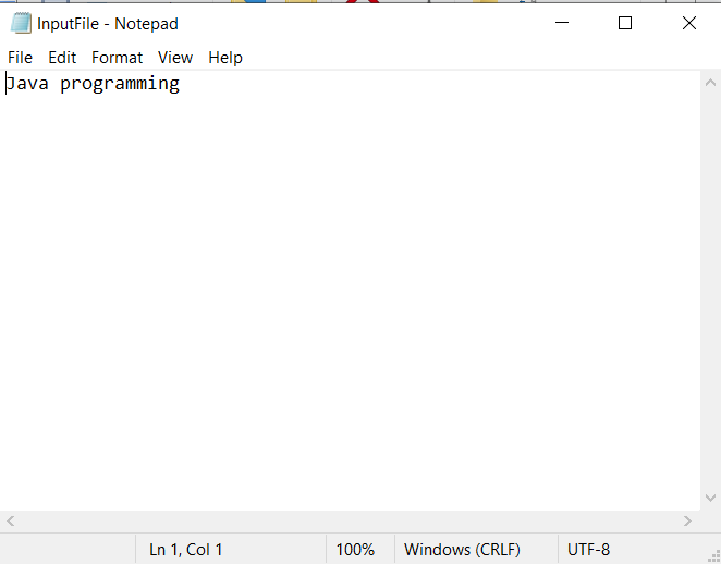 FileInputStream in Java Java FileInputStream